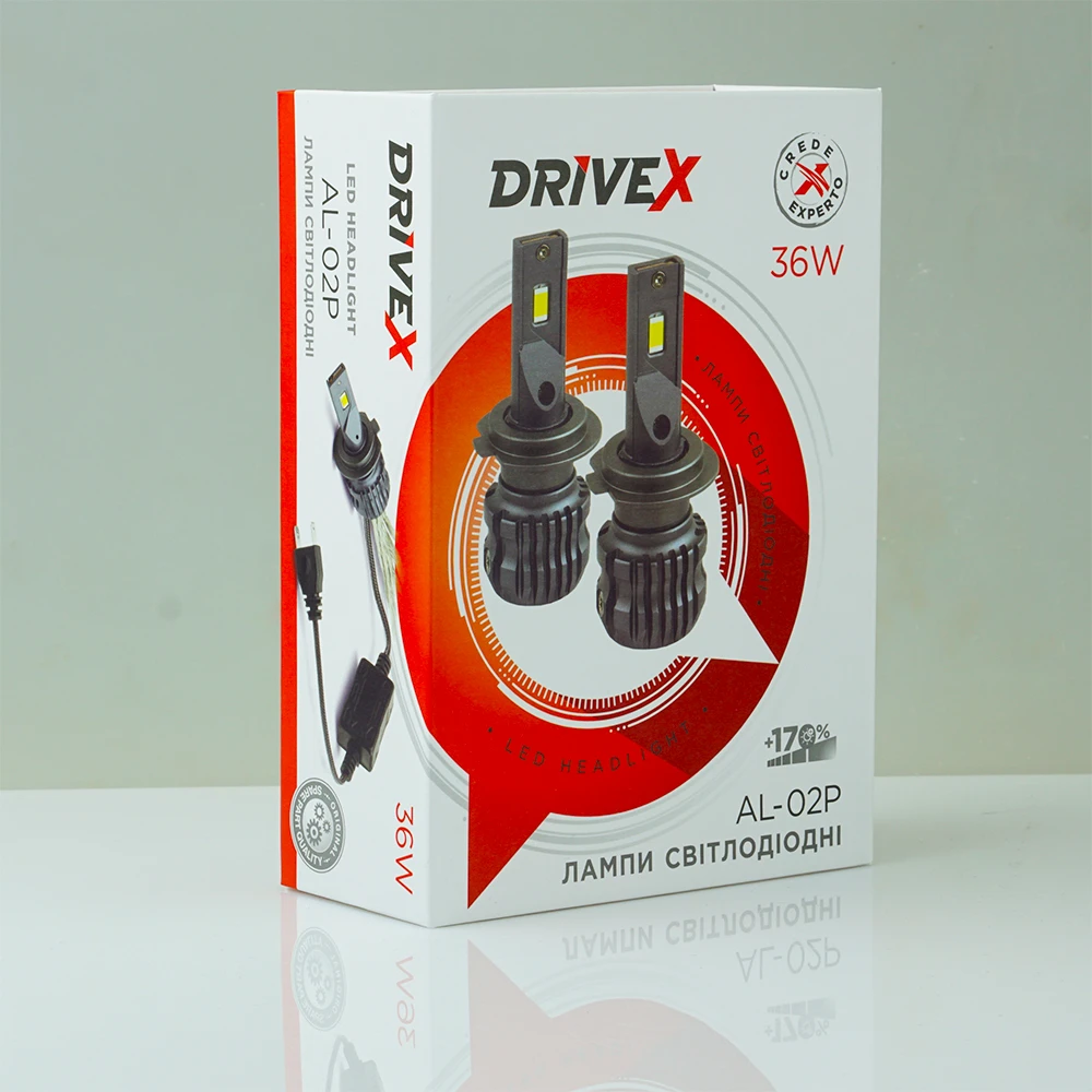 LED лампи автомобільні DriveX AL-02P H1 5000K LED 36W 12В