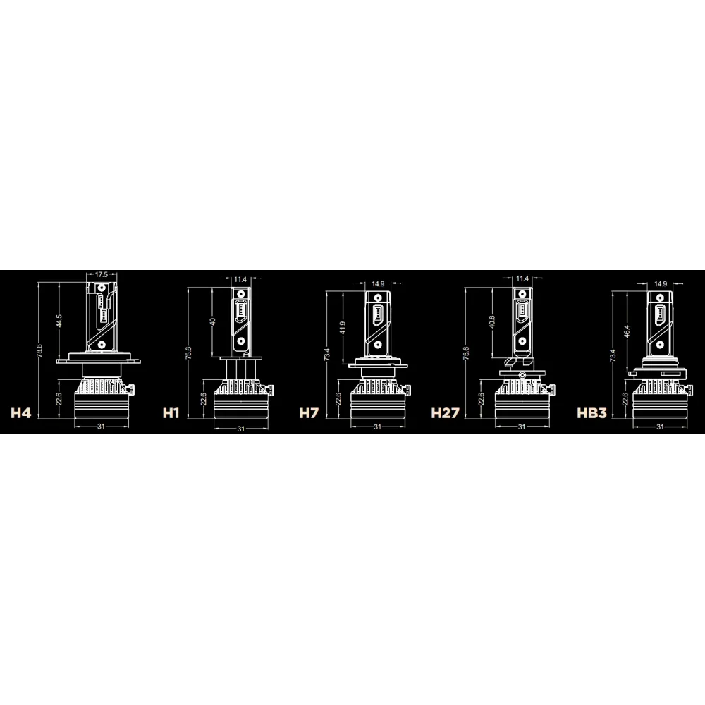 LED лампи автомобільні DriveX AL-03 H15 5000K LED 45W CAN 12-24В