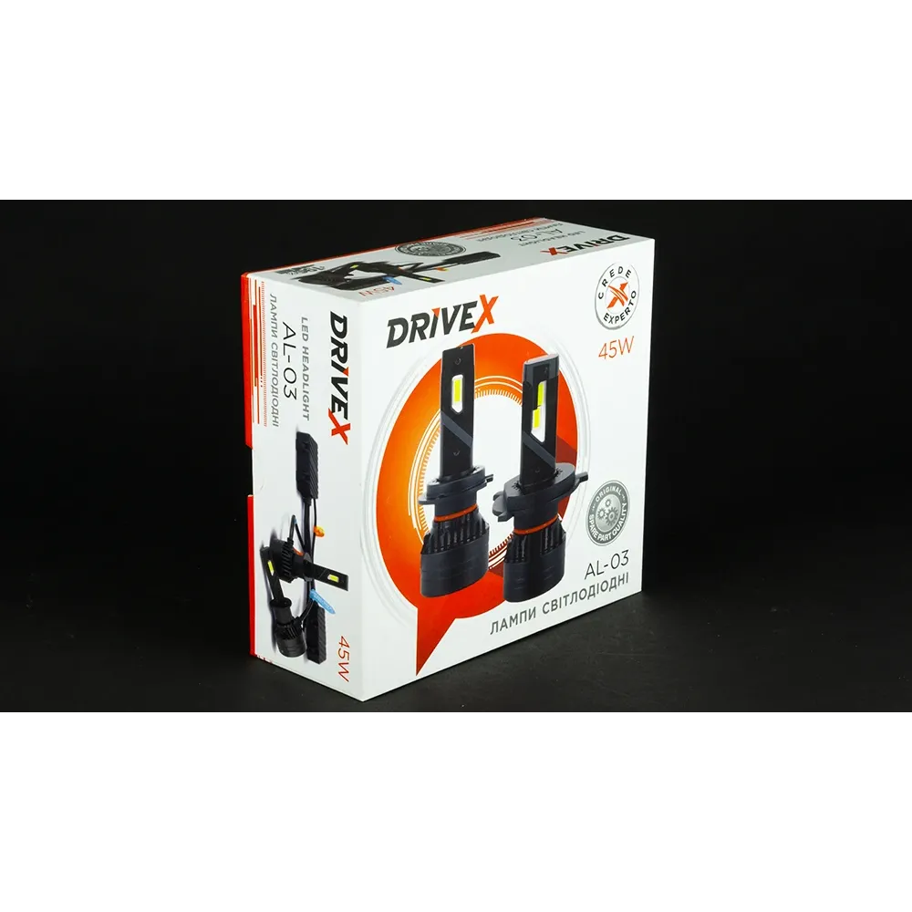 LED лампи автомобільні DriveX AL-03 H15 5000K LED 45W CAN 12-24В