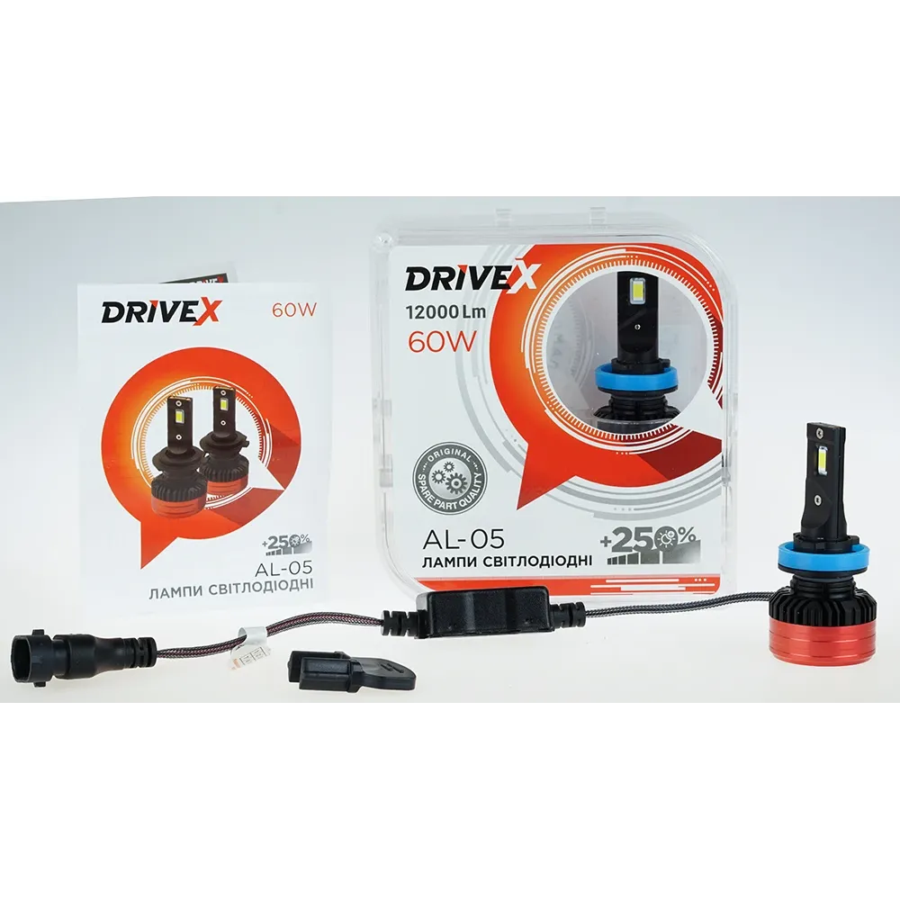 LED лампи автомобільні DriveX AL-05 HB4(9006) 5500K LED 50W CAN 12V