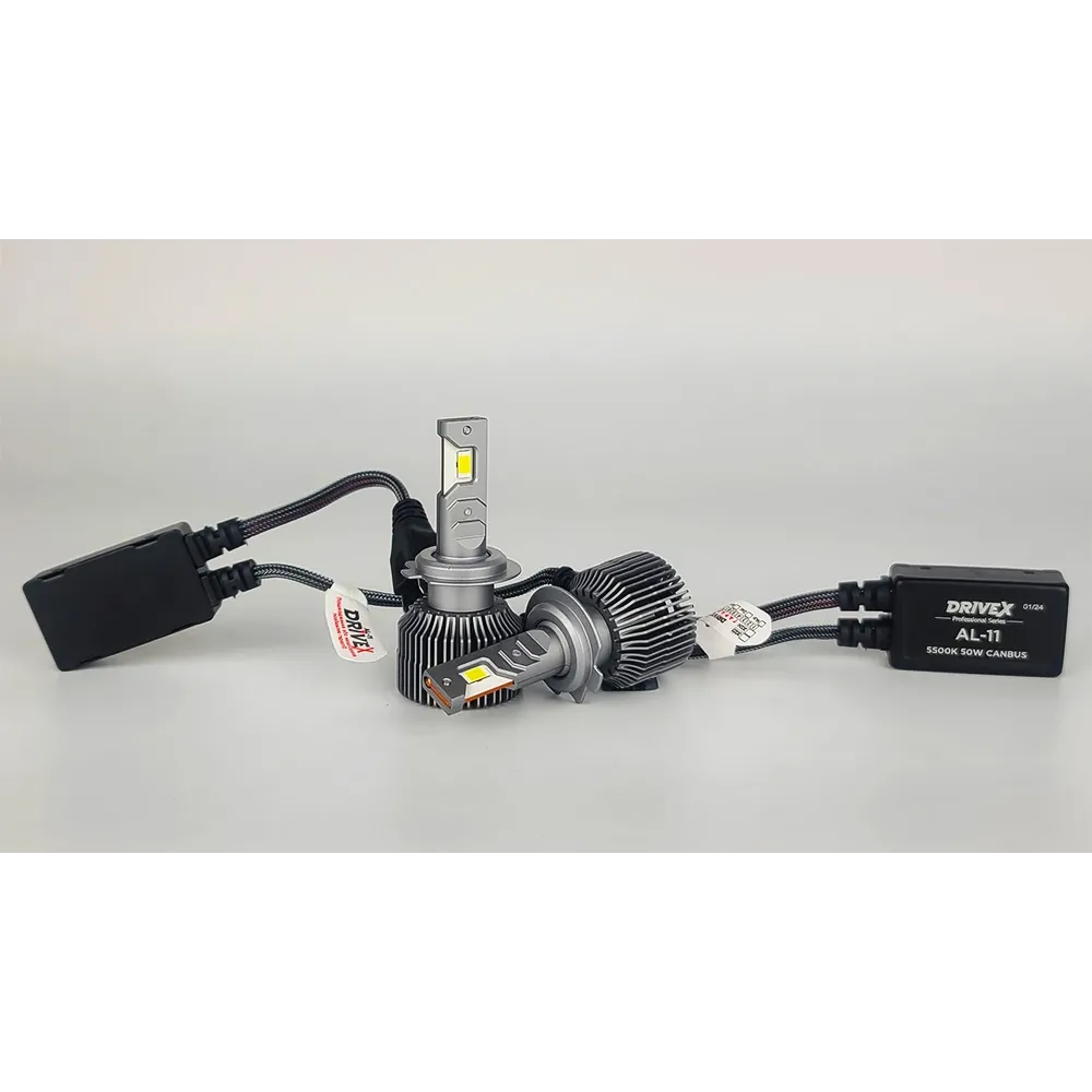 LED лампи автомобільні DriveX AL-11 H7 5.5K 50W 9-36V к-т.