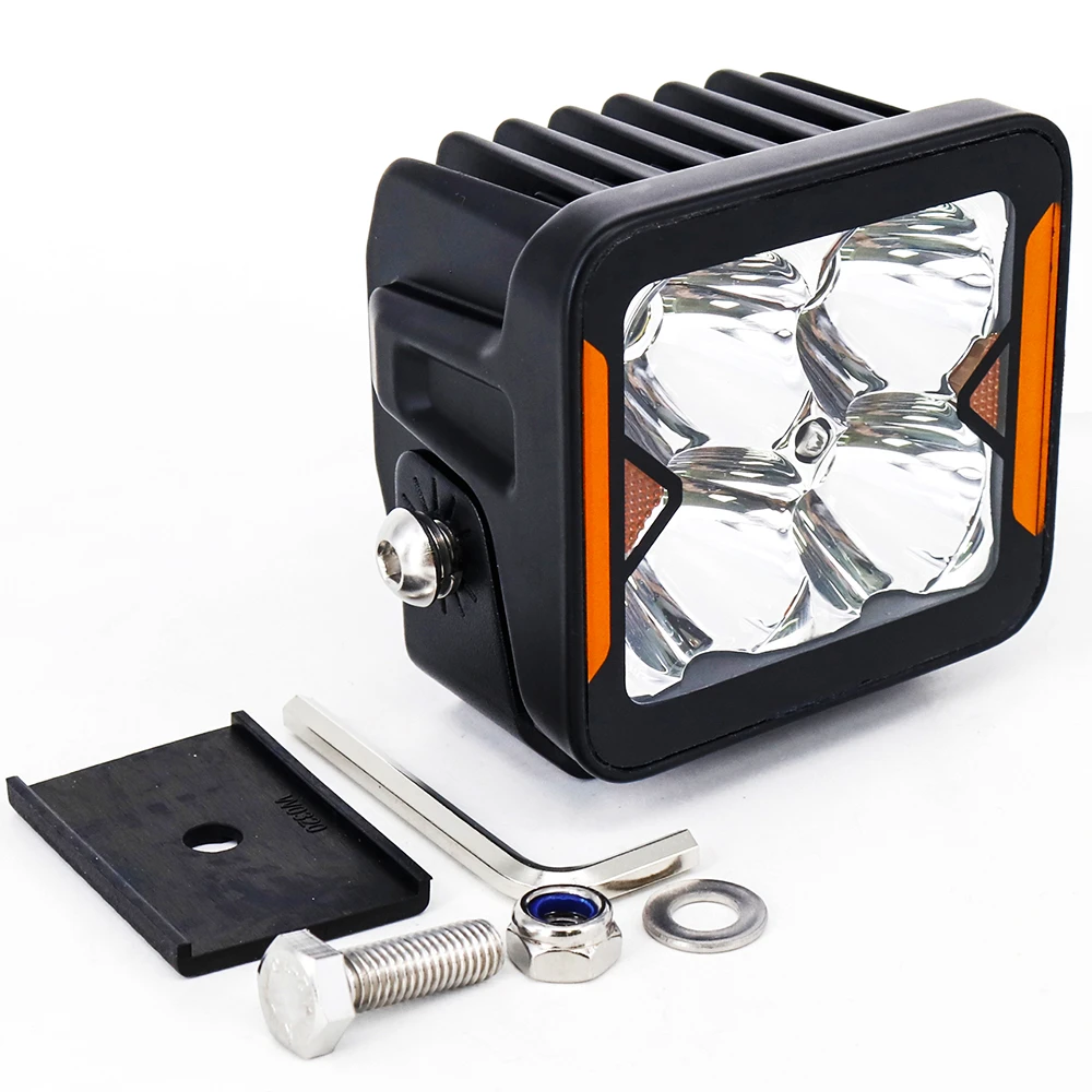 Фара додаткового світла DriveX WL SQ-101 DLX 3" DB+DRL 4L-20W OSR