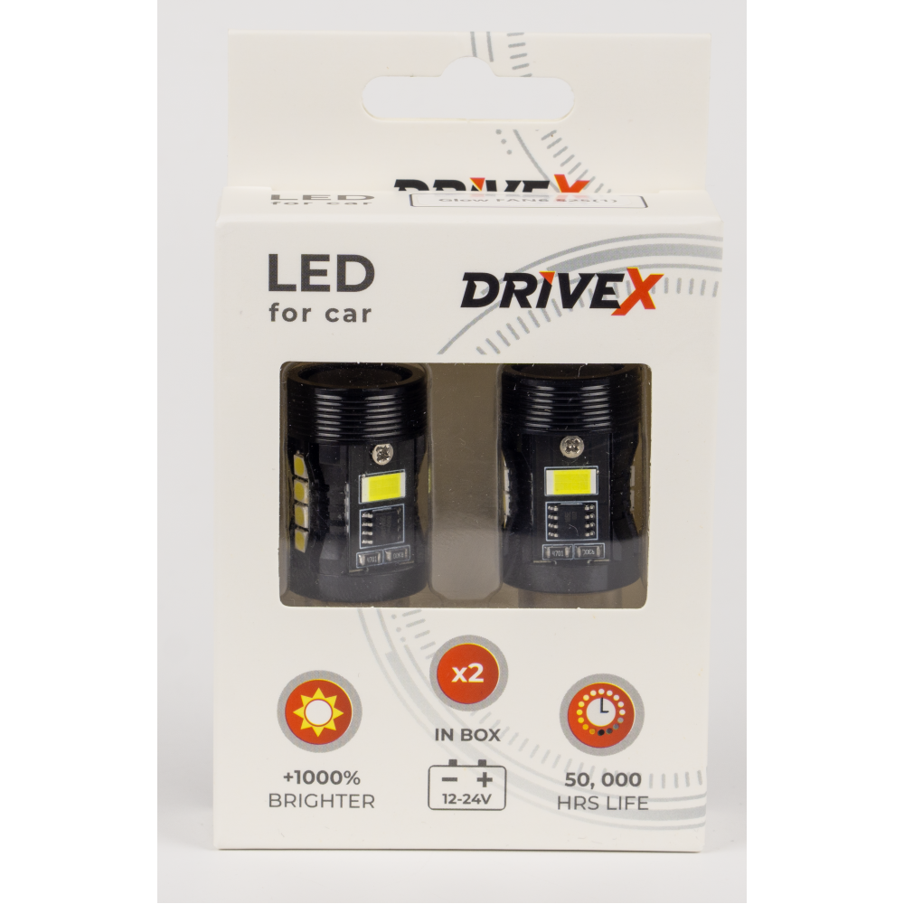 Led лампи DriveX 1156/P21W Glow FAN7 12V CAN к-т.