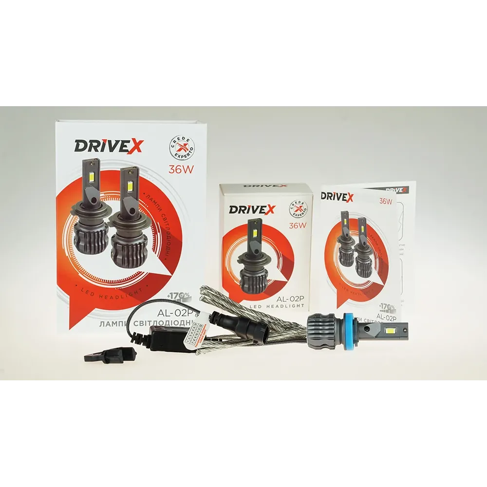 LED лампи автомобільні DriveX AL-02P H11 5000K LED 36W 12В
