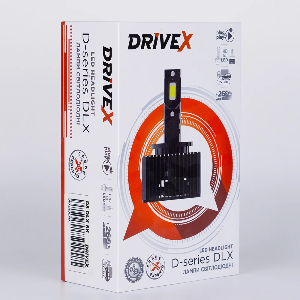 LED лампи автомобільні DriveX D2 DLX NEW series 50W 6000K CAN під штатний блок