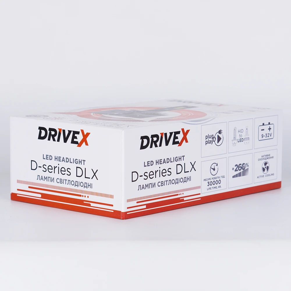 LED лампи автомобільні DriveX D2 DLX NEW series 50W 6000K CAN під штатний блок