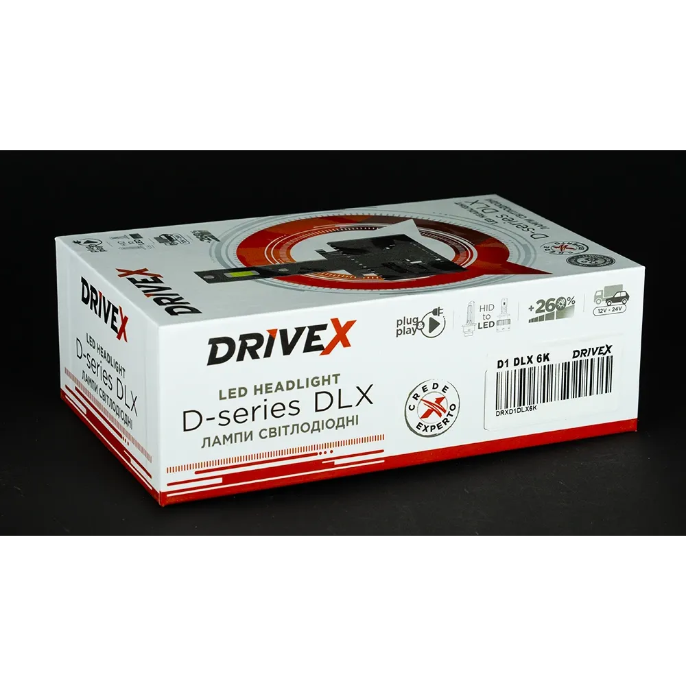 LED лампи автомобільні DriveX D8 DLX series 50W 6000K CAN під штатний блок