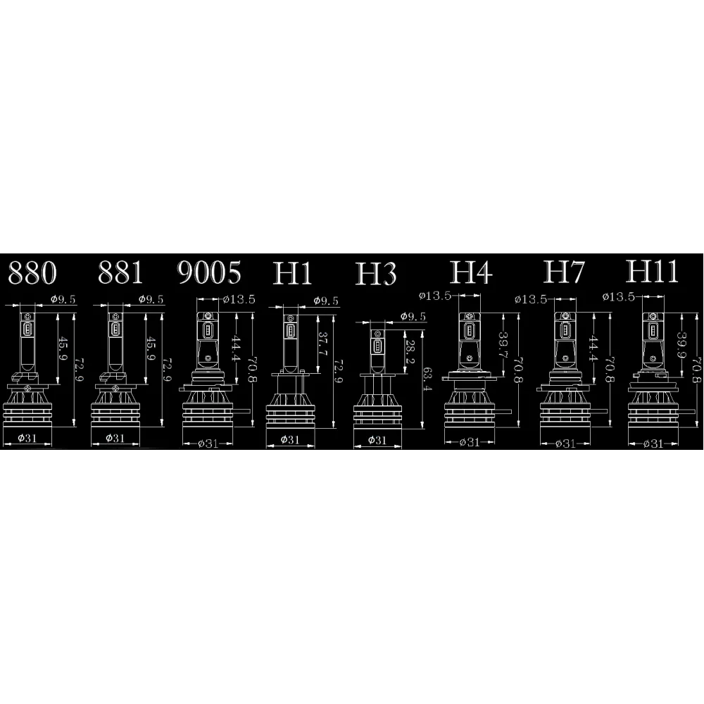 LED лампи автомобільні DriveX ME-01 H16 5000K LED 26W 9-32V