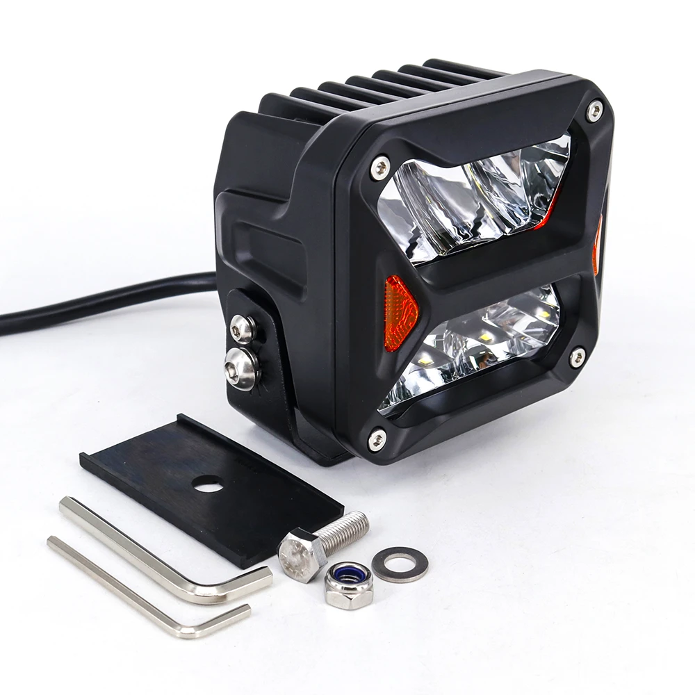 Фара додаткового світла DriveX WL SQ-113 DLX 4" DB+DRL 6L-30W OSR