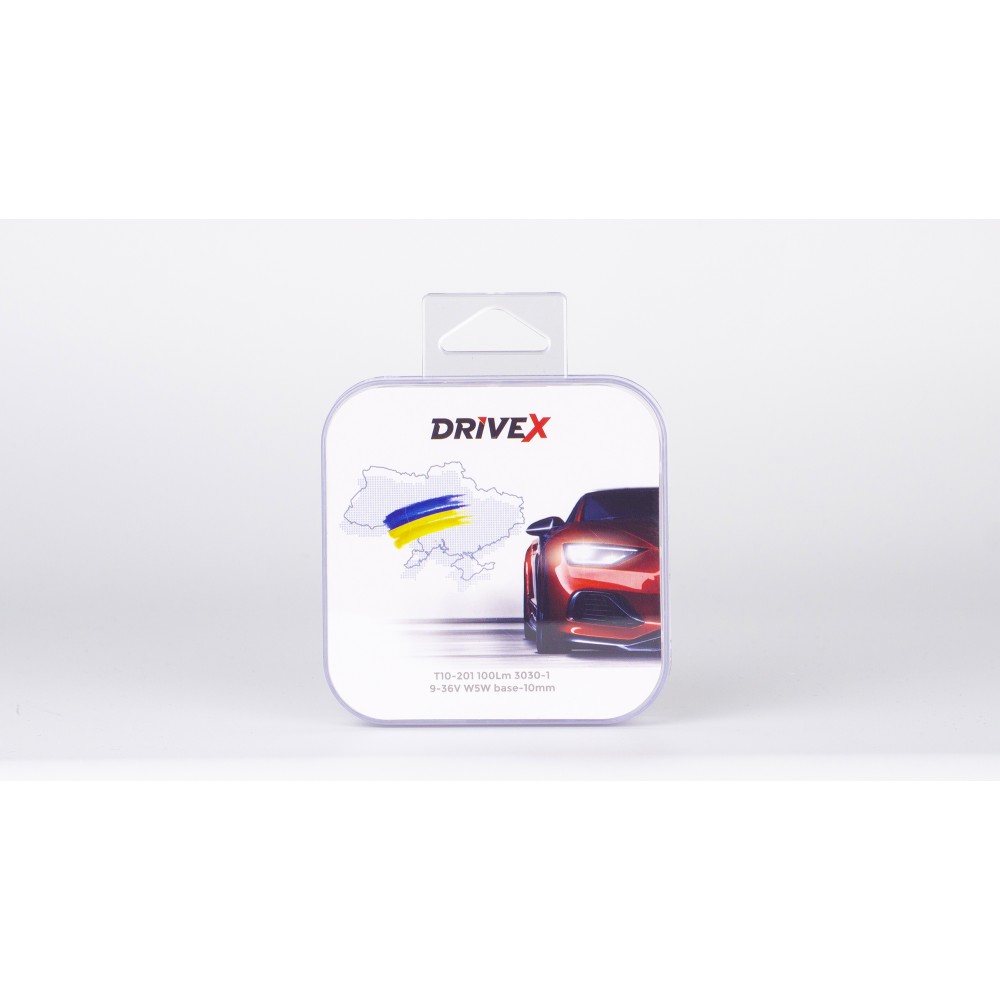 Led лампи в габарити підсвітку номера та салону DriveX T10-201 100Lm 3030-1 9-36V W5W к-т.