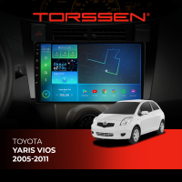 Штатна магнітола Torssen Toyota Yaris Vios 05-11 black F9232 4G Carplay DSP