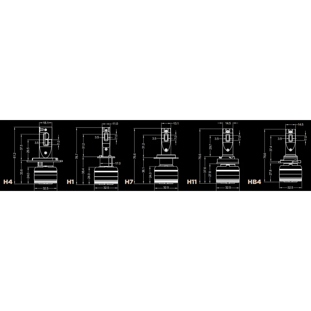 LED лампи автомобільні DriveX AL-07 H3 6000K LED 60W CAN 12V