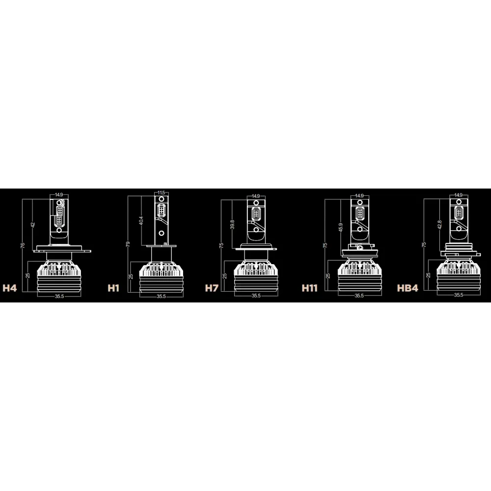 LED лампи автомобільні DriveX AL-08 H13 H/L 6000K LED 70W CAN 12V