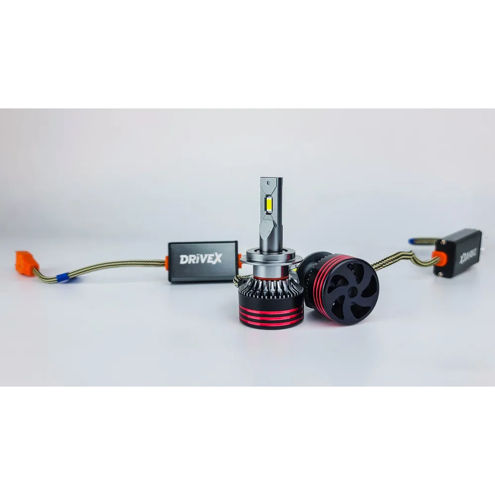 LED лампи автомобільні DriveX FE-01 H7 57W CAN 9-16V 6K к-т.