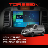 Штатная магнитола Torssen Renault Trafic, Opel Vivaro, Nissan Primastar 06-10 FL10 4+64Gb 4G Carplay DSP