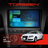 Штатна магнітола Torssen 2K Audi A3 03-12 F9432 4G Carplay DSP
