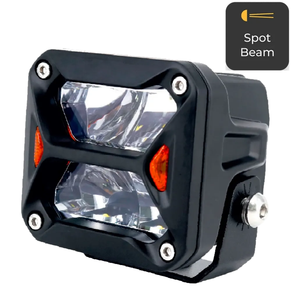 Фара додаткового світла DriveX WL SQ-105 DLX 3" DB+DRL 4L-20W OSR