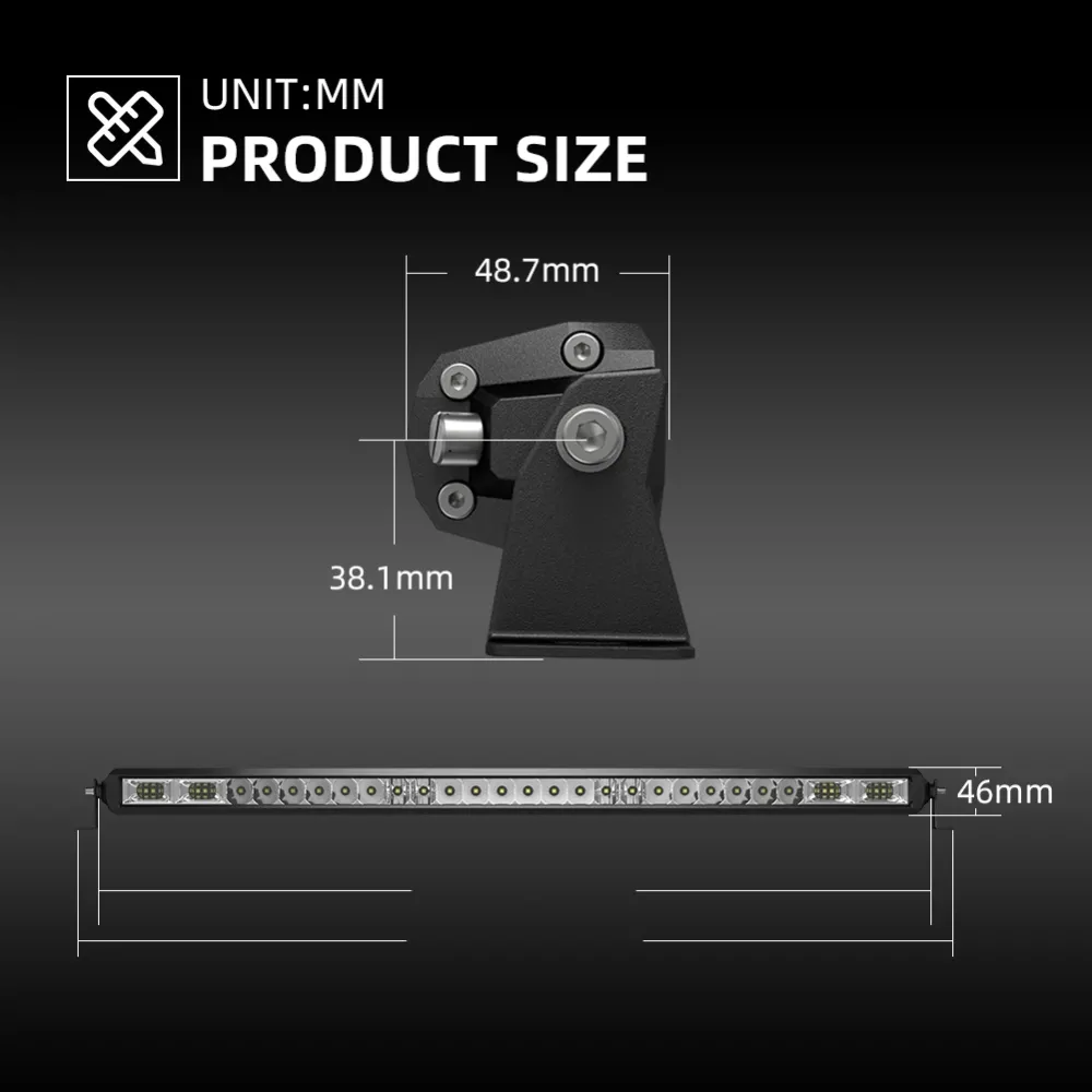 Фара додаткового світла DriveX WL LBA3-20 100W Osr Scene + Combo Серія - робоче світло