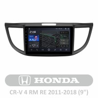 Штатная магнитола AMS T910 6+128 Gb Honda CR-V CRV 4 RM RE (9 inch) 2011-2018 (A) 9"