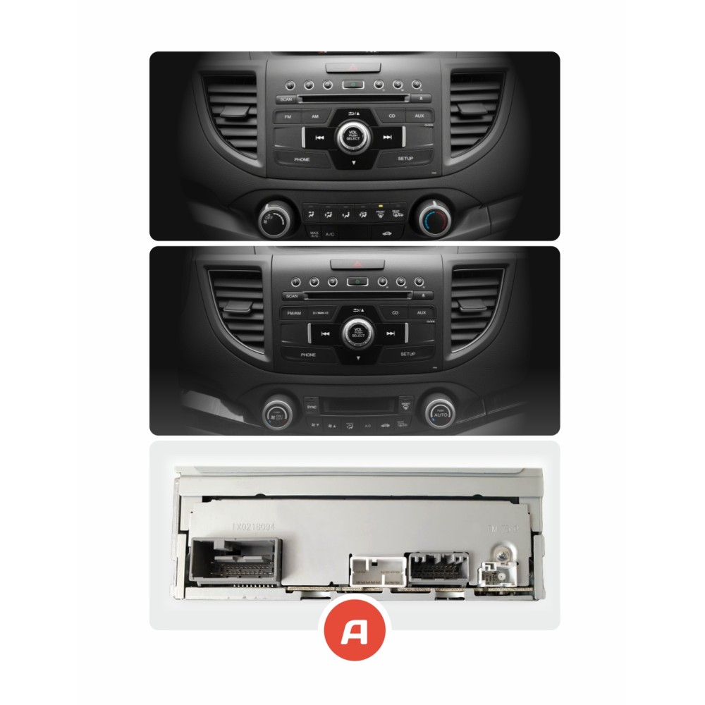 Штатна магнітола AMS T910 6+128 Gb Honda CR-V CRV 4 RM RE (9 inch) 2011-2018 (A) 9"
