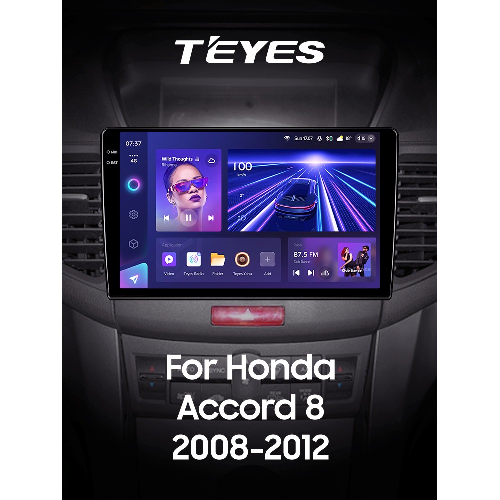 Штатна магнітола Teyes CC3 3+32 Gb Honda Accord 8 2008-2012 9" 2k