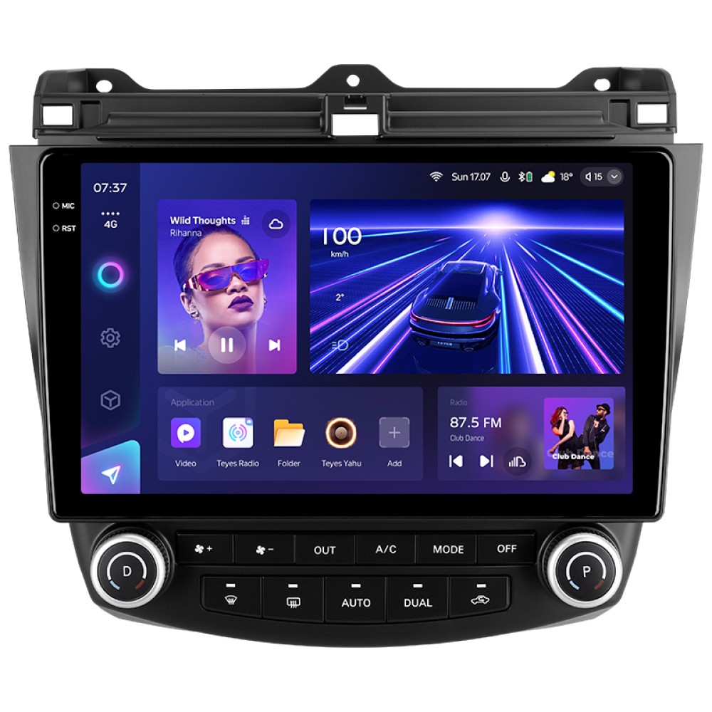 Штатна магнітола Teyes CC3 6+128 Gb з коловим оглядом 360° Honda Accord 7 CM UC CL 2005-2008 10" 2k (L1)