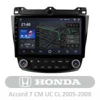 Штатна магнітола AMS T1010 6+128 Gb Honda Accord 7 CM UC CL 2005-2008 10" (L1)