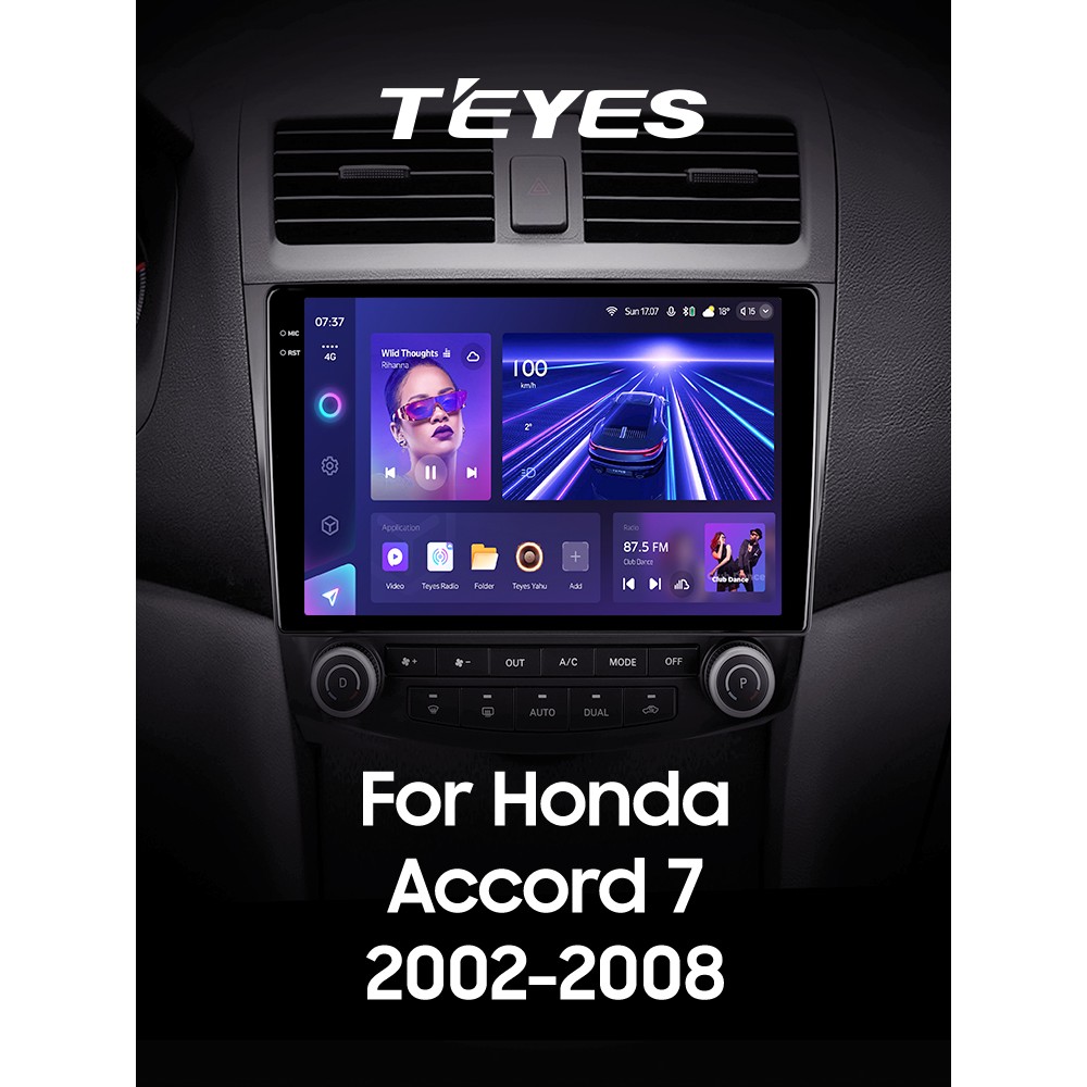 Штатна магнітола Teyes CC3 6+128 Gb Honda Accord 7 CM UC CL 2005-2008 10" 2k (L1)