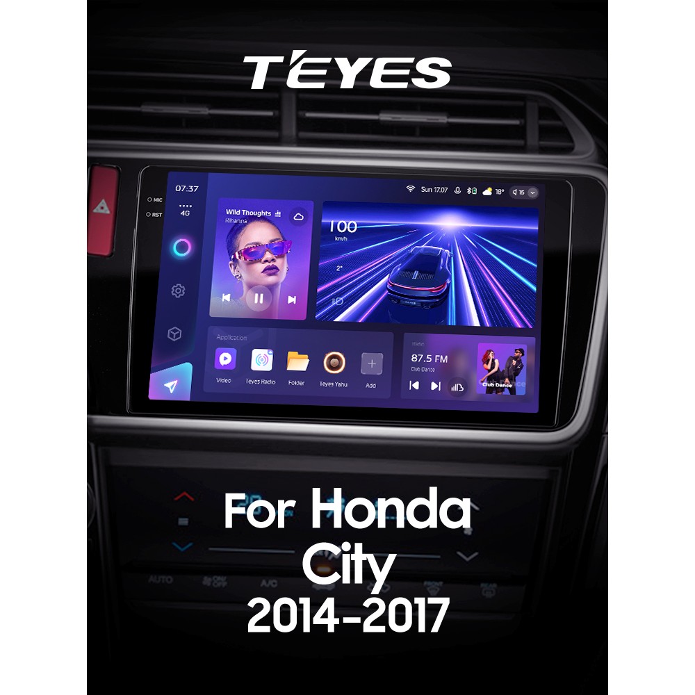 Штатна магнітола Teyes CC3 3+32 Gb Honda City 2014-2017 (B) 10" 2k