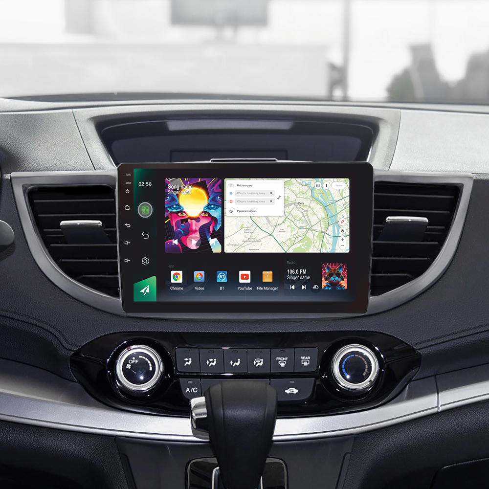 Автомобильная штатная магнитола SIGMA PRO 10464 ANDROID 12 4+64 Gb 4G DSP Honda CR-V CR-V 4 RM RE 2011-2018 (B) 10" дюймов