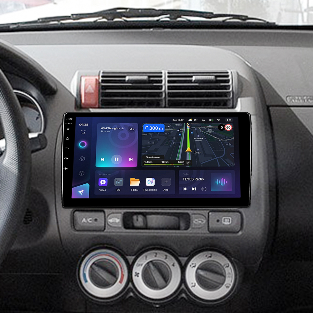 Автомобільна штатна магнітола Teyes CC3L 4+32 Gb Honda Jazz 1 GD Fit 1 2001 - 2009 9"