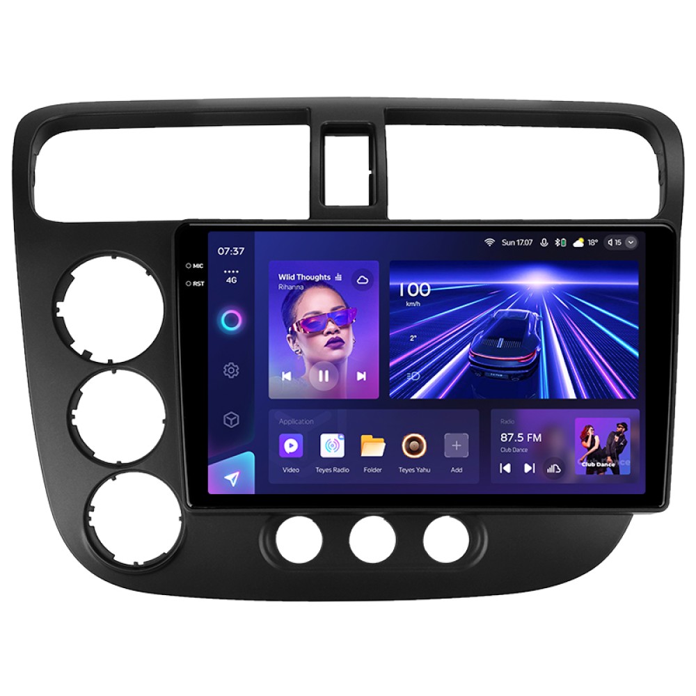 Штатна магнітола Teyes CC3 3+32 Gb Honda Civic 7 2000-2006 9" 2k