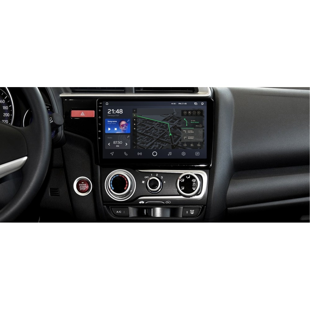 Штатная магнитола AMS T1010 6+128 Gb Honda Jazz 3 Fit 3 GP GK 2013 – 2020 (B) 10"
