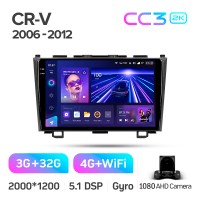 Штатна магнітола Teyes CC3 3+32 Gb Honda CR-V CR-V 3 RE 2006-2012 9" 2k