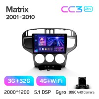Штатная магнитола Teyes CC3 3+32 Gb Hyundai Matrix 2001 – 2010 9" 2k
