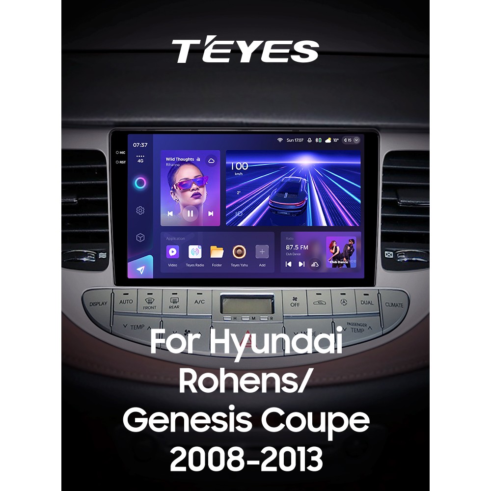 Штатна магнітола Teyes CC3 4+32 Gb Hyundai Rohens Genesis (F1) 2008-2013 9" 2k (L1)