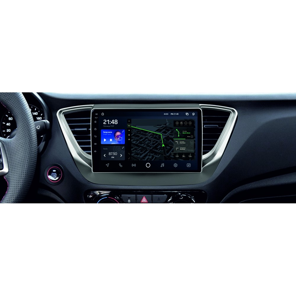 Штатная магнитола AMS T910 6+128 Gb Hyundai Solaris 2 2017-2020 (B) 9"