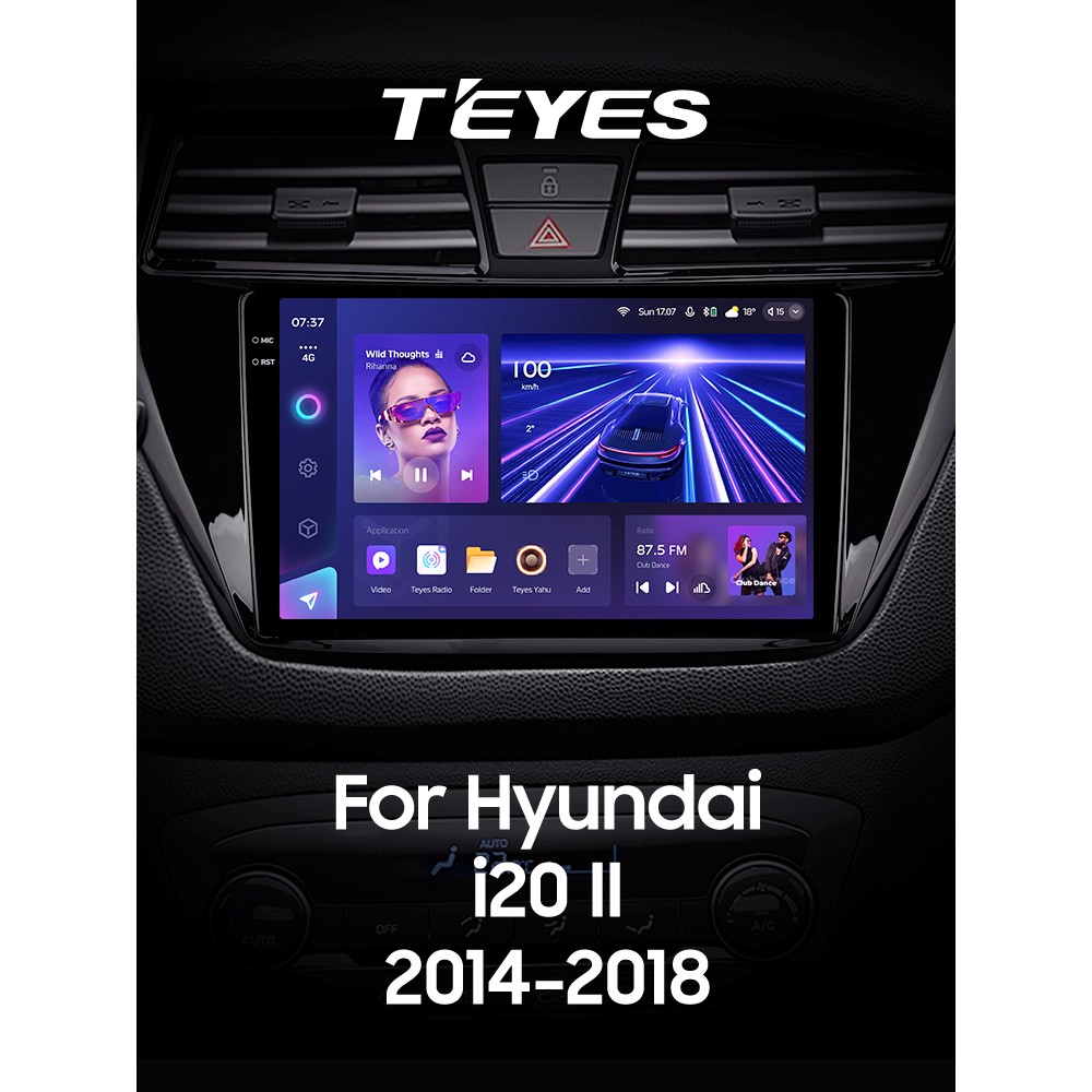 Штатна магнітола Teyes CC3 3+32 Gb Hyundai i20 2 II GB 2014-2018 9" 2k (L1)
