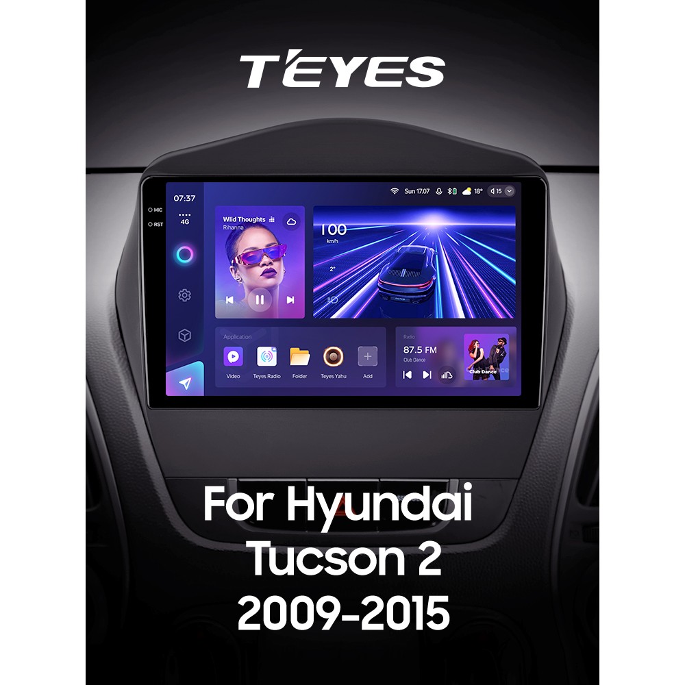 Штатна магнітола Teyes CC3 4+32 Gb Hyundai Tucson 2 LM IX35 2009-2015 (A) 9" 2k