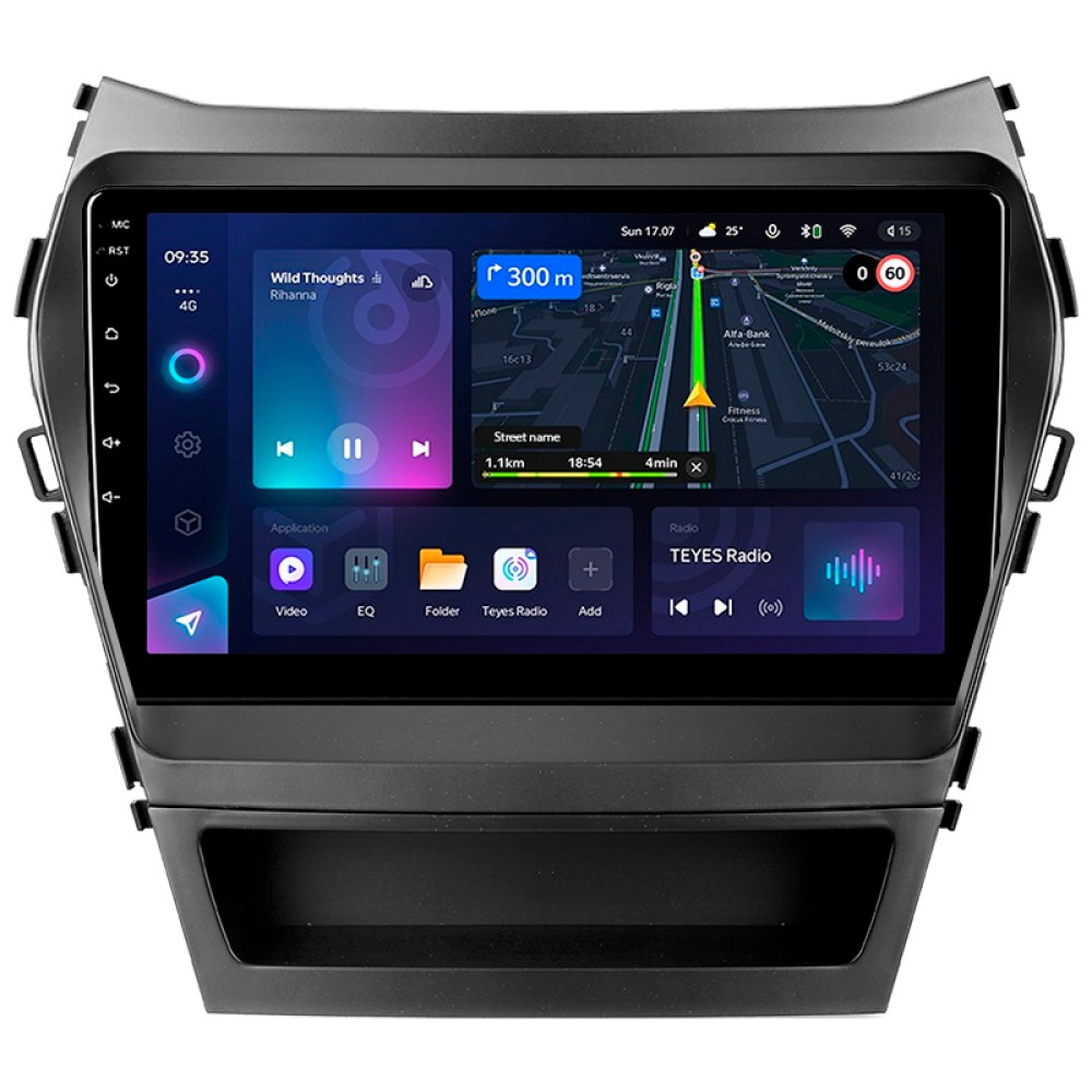 Автомобільна штатна магнітола Teyes CC3L 4+32 Gb Hyundai Santa Fe 3 2013-2016 (B) 9"