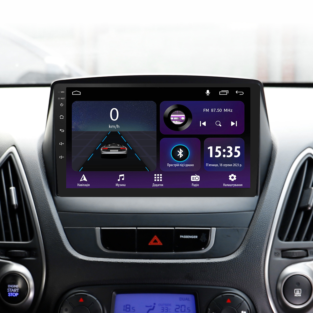 Автомобільна штатна магнітола SIGMA E9232 ANDROID 10 2+32 Gb Hyundai Tucson 2 LM IX35 2009-2015 (A) 9" дюймів
