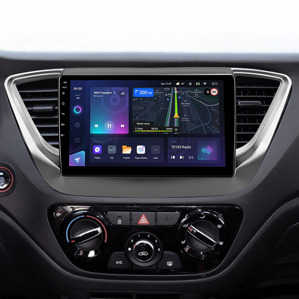 Автомобильная Штатная магнитола Teyes CC3L 4+32 Gb Hyundai Solaris 2 2017-2020(B) 9"