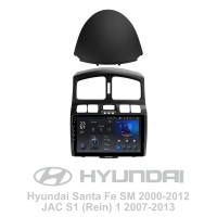 Штатна магнітола Teyes X1 2+32Gb Hyundai Santa Fe SM 2000-2012 For JAC S1 (Rein) 1 2007-2013 9"