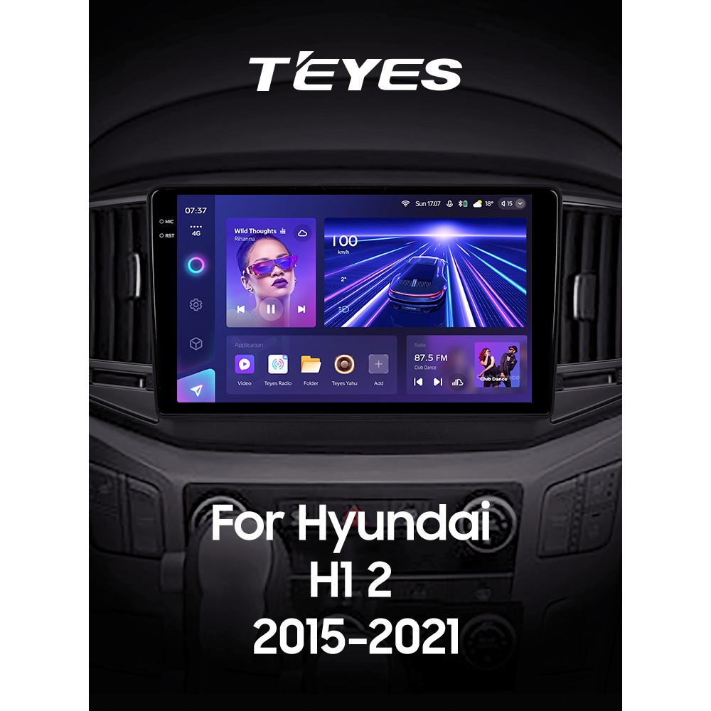 Штатна магнітола Teyes CC3 6+128 Gb Hyundai H1 2 2015-2021 9" 2k