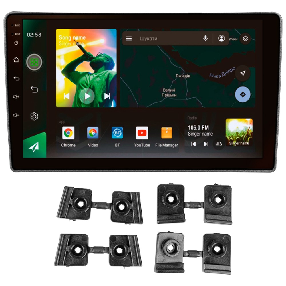 Автомобильная штатная магнитола SIGMA X9464 ANDROID 10 4+64 Gb 4G DSP Hyundai i40 2011-2019 9"