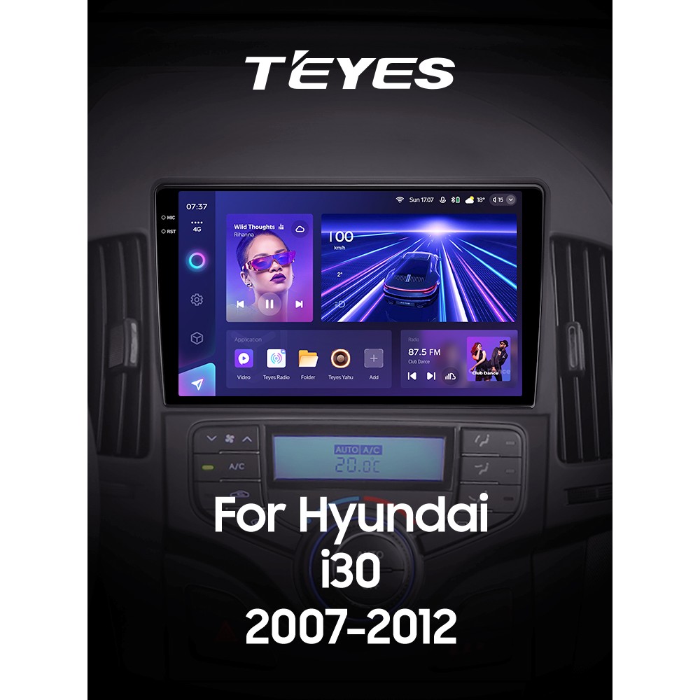 Штатна магнітола Teyes CC3 4+32 Gb Hyundai i30 1 FD 2007-2012 (F2) 9" 2k