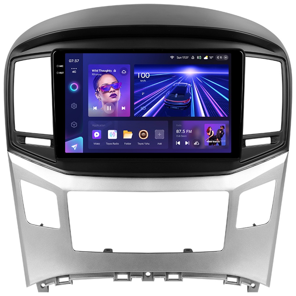Штатная магнитола Teyes CC3 6+128 Gb с круговым обзором 360° Hyundai H1 2 2015-2021 9" 2k