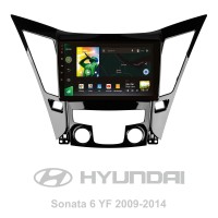 Штатна магнітола SIGMA X9464 ANDROID 10 4+64 Gb 4G DSP Hyundai Sonata 6 YF 2009-2014 (B) 9"