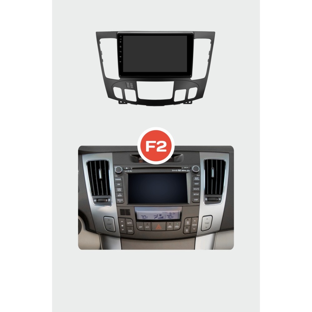Штатна магнітола AMS T910 6+128 Gb Hyundai Sonata NF 2008-2010 (F2) 9"
