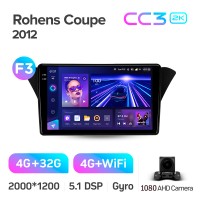 Штатная магнитола Teyes CC3 4+32 Gb Hyundai Rohens Coupe (F3) 2012 9" 2k (L3)